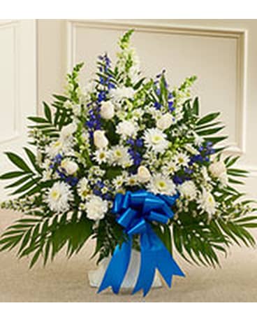 Blue & White Basket