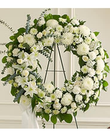 All White Wreath