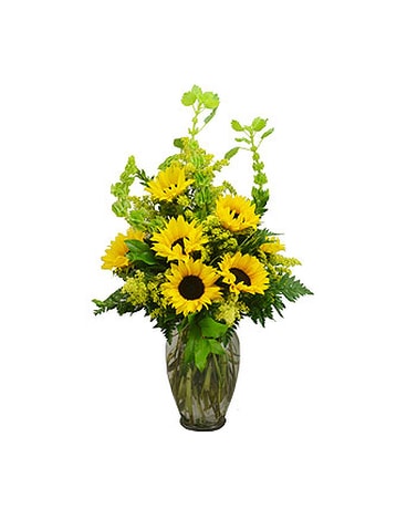 Golden Kisses Flower Arrangement