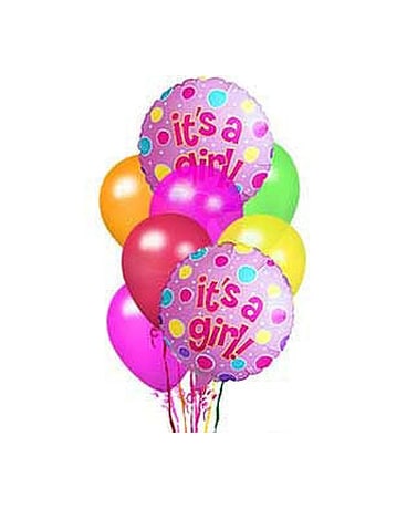 It's A Girl Balloon Bouquet