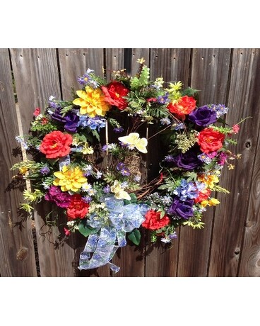 Bright Butterfly Wreath