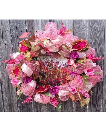 Myrtle Cross Wreath