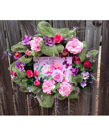 Pink Peonies Wreath