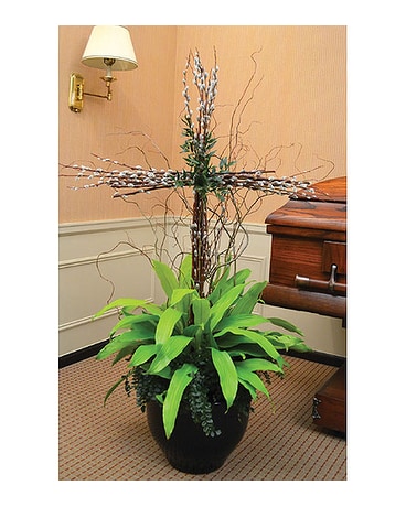 Planted Cross Arrangement