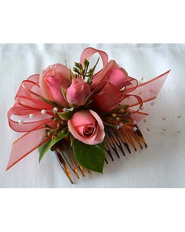 Pretty in Peach Hair Comb