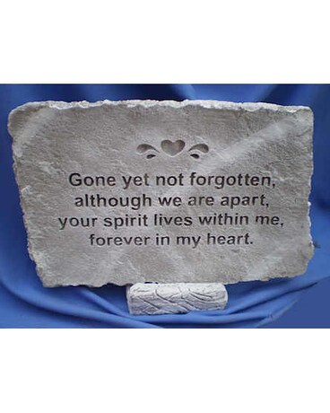 Gone but not forgotten Large garden stone