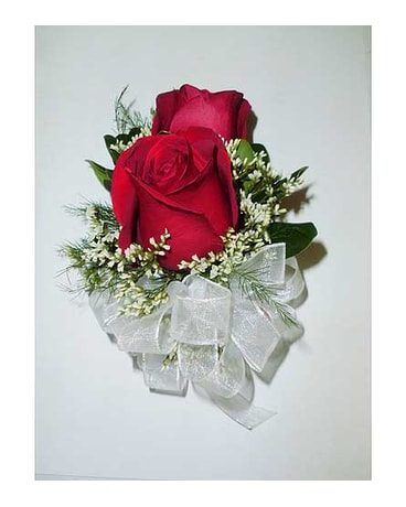 2 Red Rose Corsage