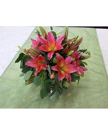 Lily Bubble Bowl Centerpiece