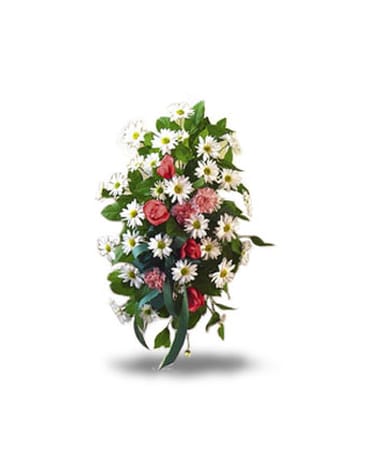 White and Pink Standing Spray