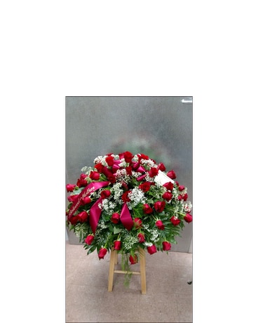 Memories:Red Rose Casket Piece