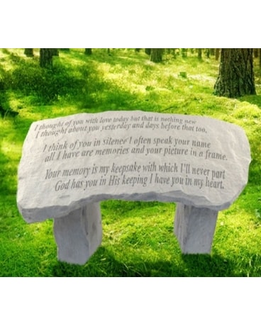 Garden Memorial Bench