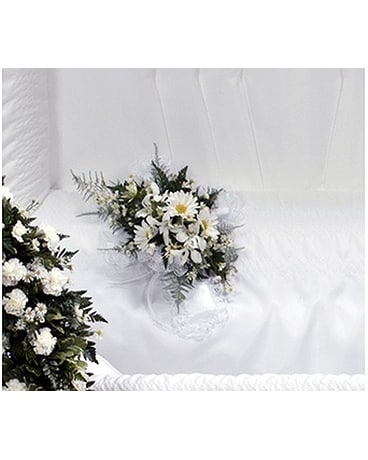White Satin Cross Pillow