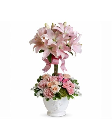 Pink Garden Floral Topiary