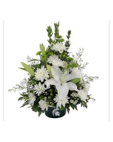 MSU Spartans Bowl Bouquet