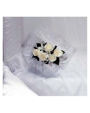 White Flowers on a Pillow