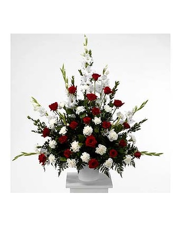 White & Red Elegant Traditional