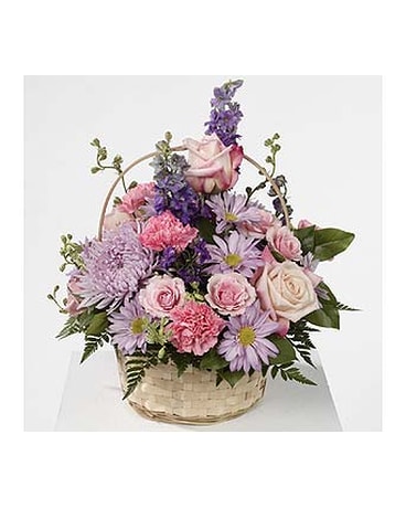Mixed Pastel Flora Basket