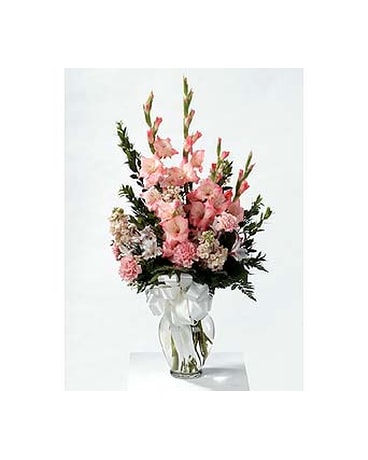 Mixed Pastel Sympathy Vase