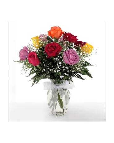 Dozen Rainbow Roses