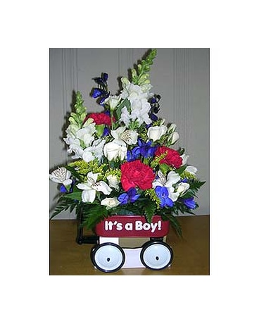 its a boy flowers