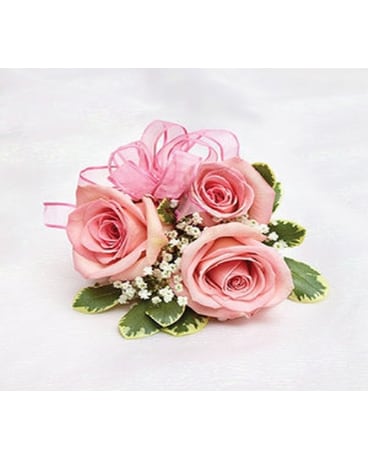 Small Pink Spray Rose Corsage