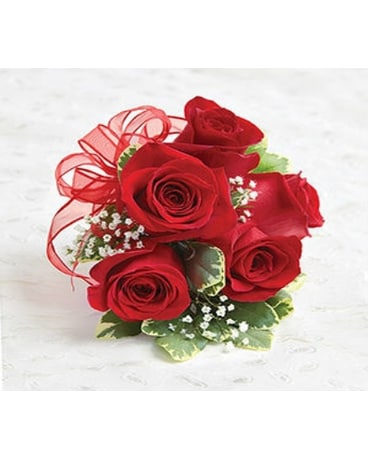 Red Spray Rose Corsage