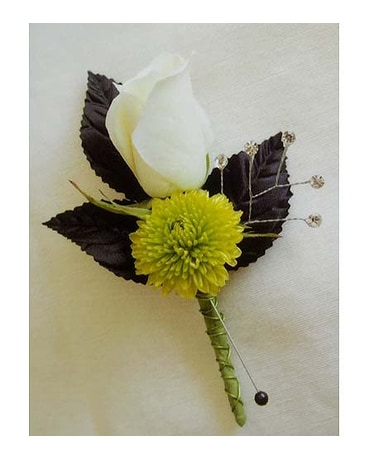 Green and White Flower Arrangement