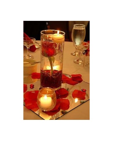 Floating Red Rose