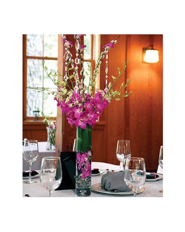 Purple Dendrobium Cylinder