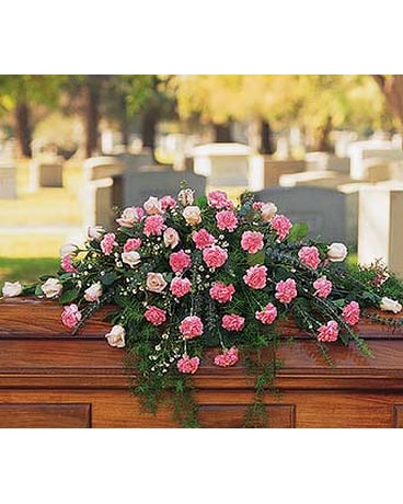 Heavenly Pink Casket Spray