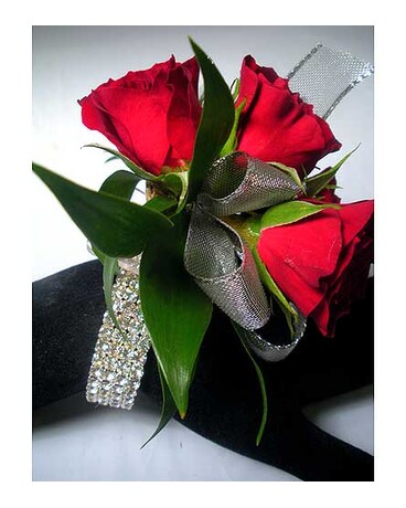 Red Elegance Wrist Corsage In St Clair Shores Mi Conner Park Florist