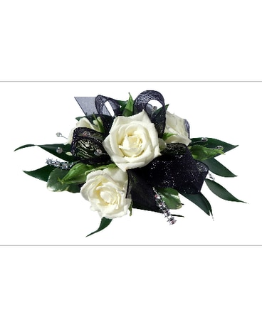 Black Dazzle Wrist Corsage