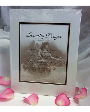 Serenity Prayer Matted Poster