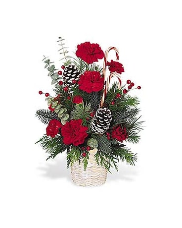Candy Cane Basket
