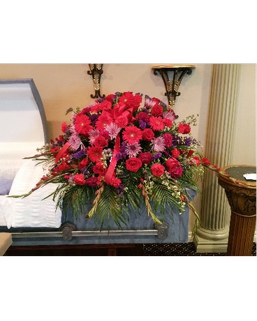 Rose Gerb Casket Spray