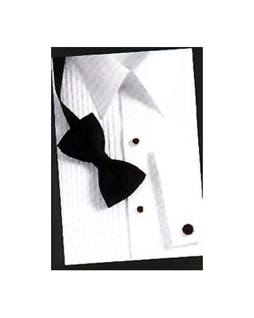 White Laydown Collar Formal Shirt