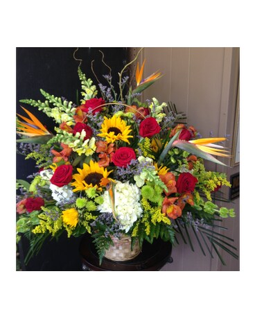 Tropical Sunrise Memorial Flowers