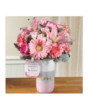 The FTD® Sweet Baby Girl™ Bouquet by Hallmark