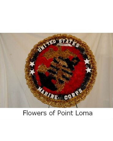 Marine Corps Flower Arrangement