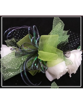 sachin and babi light blue dress ✨Corsages and Boutonnières✨ Add a touch of magic to Prom night with our  stunning accessories! We offer a diverse selection to match any style!  Here's to Prom 2026! #promaccessories #corsages #promflowers #prom2026 # main image 0