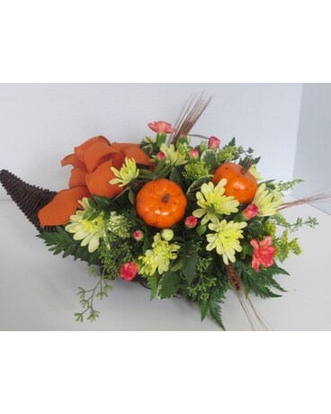 Small Cornucopia Flower Arrangement