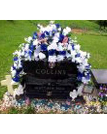 Grave Site Arrangement In Dry Ridge Ky Ivy Leaf Florist