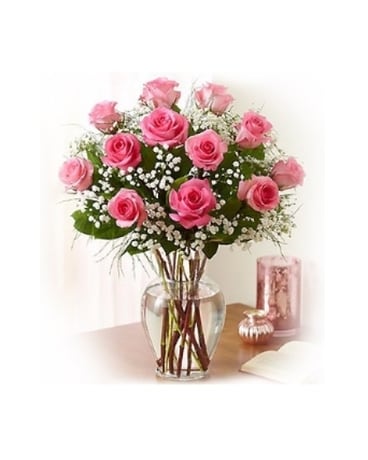 Elegance (Pink) Long Stem Roses