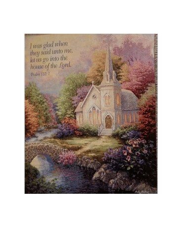 Church in the Country Blanket (Tapestry)