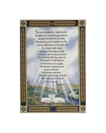 23rd Psalm Blanket (Tapestry)