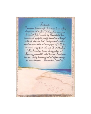 Footprints Blanket (Tapestry)