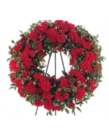 Red Regards Wreath