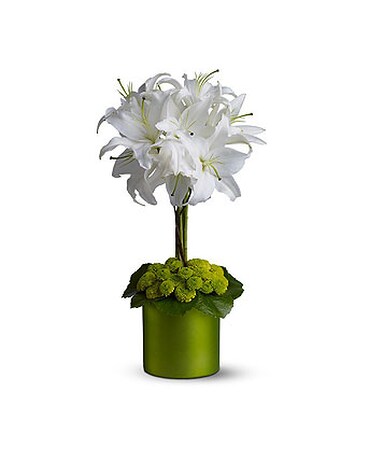 White Lily Topiary