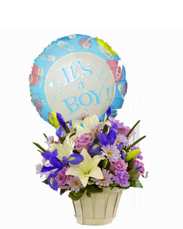 Baby Basket and Balloon: Boy / Girl