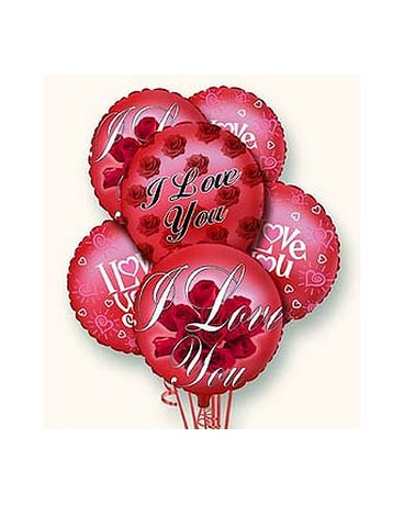 I Love You Balloon Bunch